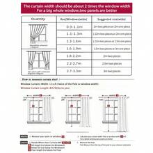 1件新款双层窗帘面料，采用3D刺绣珍珠薄纱，加厚全遮光刺绣现代北欧风格窗帘，适用于客厅、卧室、飘窗，遮光、隔热、隔音、防尘，带孔眼 - 藍色 - 查看 3