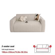 1PC Stretchable Polar Fleece Wheat Pattern Jacquard Sofa Cover, All-Season Lazy Fully Enclosed Sofa Protector With Dust, Pet, And Stain Resistance For Living Room, Modern Minimalist Style. - Multicolor - View 23