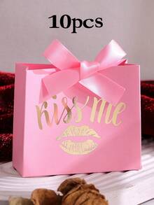 10pcs Modern Letter Pattern Paper Gift Boxes, Suitable For Parties And Valentine's Day - Multicolor - View 16