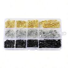 380pcs Assorted Safety Pins, Silver Color, Small Pins, Loose Pins, Large Pins, Clothing Pins, Apparel Accessories Pins, Bag Charms, School & Office Supplies, Shirt & Jacket Accessories, Christmas & Halloween Costume Pins, Fun & Cute Teacher Gifts, Clothing Accessories, Bag Charms - Multicolor - View 9
