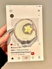 1 Giá đỡ điện thoại dạng ống hút thiết kế hình mặt trăng và ngôi sao dễ thương, phụ kiện tuyệt vời để xem video Tương thích với iPhone, điện thoại Android, quà tặng sinh nhật, gia đình, bạn bè Giá đỡ điện thoại dạng đẩy-kéo Phụ kiện điện thoại - Nhiều màu - Xem 4