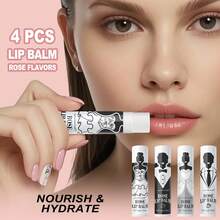 婚礼礼盒套装 - 4 件/盒，包含婚纱元素护手霜和口红 + 礼品纱布袋 + 爱心卡片，婚礼分发专属套装 - 婚禮風格禮品套裝 - 查看 6