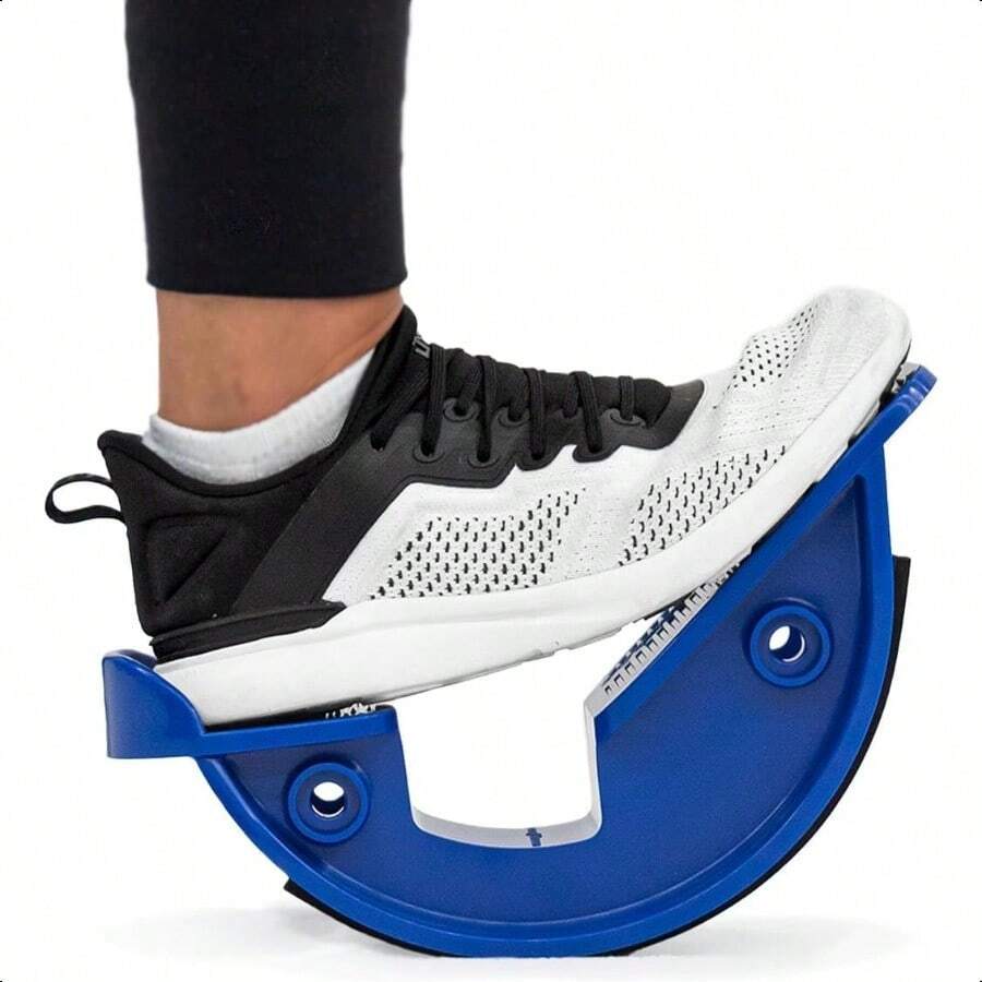 nnProStrech The Original Calf Stretcher and Foot Rocker Estiramiento de Pies y Pantorrillas para tratar fascitis plantar tendinitis del tendón de Aquiles azul con base antideslizantecc - como en la foto - Ver 1