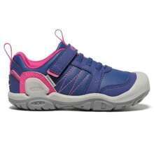 Keen Unisex-Child Knotch Peak Low Height Breathable Sneakers - Azul ProfundidadPavo Real Rosa - Ver 2
