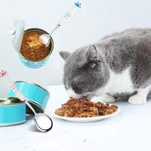 2pcs Long Stainless Steel Pet Food Spoons, Long Handle Feeding Spoons For Wet Pet Food - 2pcs - View 4