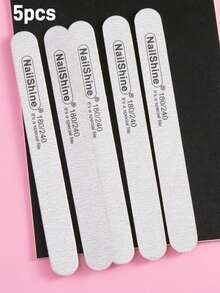 10/5/3pcs Nail File,Professional Double Sided 180/240 Grit Durable Nail Files Manicure Tool And Nail Buffering Files - Multicolor - View 9