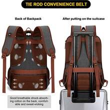 CYPNTzowla Mochila Lona Portatil HombreMochila de Vintage Trabajo Viaje para Ordenador Portatil de 15-17 3 pulgadasFashion - 226955993 - Ver 5