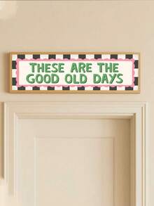 1pc Canvas Wall Art - "Good Old Days" Framed Print, "You Came Into This World, Life Is So Beautiful" Framed Print, Boy's Room Decor Framed "Love You To The Moon And Back" Banner Print, "Love You To The Moon And Back" Print Framed "Dream Big, Little One" Banner Print, "Dream Big, Little One" Print, Framed "Let's Play All Day" Baby Print – Framed Nursery Wall Art Perfect For Playroom Decor Nursery Decor Little One" Banner Print - Multicolor - View 2