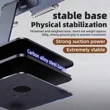 360° Rotation Tablet Stand For IPad, Adjustable Foldable Tablet Holder, Alloy+Acrylic Stand Compatible With IPad Pro/Air/ Mini - Clear - View 7