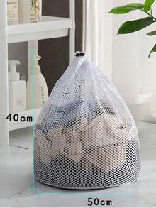 1pc Washing Machine Drawstring Laundry Bag With Rope Stopper, Exquisite Laundry Bag To Prevent Clothing Deformation. Machine Wash Specific, Thickened Mesh Bag, Laundry Mesh Bag Bundle Pocket. Laundry Storage And Organization, Storage&Organization Products, Home&Daily Necessities - Multicolor - View 7