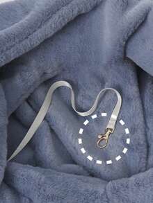 1pc Pet Sling Carrier For Small And Medium Dog And Cat With Breathable Mesh - Plush Self-Warming Hiking Front Backpack Chest Body Holder - Multicolor - View 8