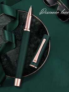 Caneta Esferográfica de Metal Personalizada de Luxo, Caneta de Presente Feminino, Caneta de Assinatura, Caneta de Presente Masculino, Ponta Fina de 0,5 mm, Escrita Suave, Adequada para Suprimentos de Escritório e Sala de Aula, Caneta Esferográfica de Barril Completo de Luxo Volta às Aulas, Adultos Escritório Doméstico Família Educação Sala de Aula Escrita Escrita Escrita Caneta Especial Universal para Exame Final Conjunto de Canetas Esferográficas e Gel, Presente de Papelaria de Férias, Volta às Aulas - Multicolorido - Visão 7