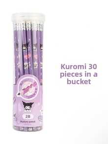 1 Set Of 30 Colors Sanrio Characters (Pompompurin, Kuromi, My Melody) Sketching And Writing Pencils - Creative And Fashionable Design, Perfect Gift For Friends And Family, Improve Writing Skills, Adorable Cartoon Figures