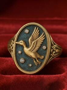 Retro Elegant And Fashionable  Ring With Cute Animal Patterns Suitable For Vacation And Leisure Valentine'S Day Gift Give It To Her - Nhiều màu - Xem 3