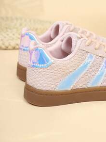 Fashionable Korean Style Canvas Oxford Sneakers, Suitable For Students Outdoor/Indoor, Breathable Mesh, All Seasons - Pink - View 8