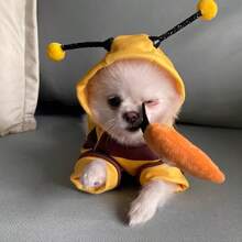 1pc Pet Hoodie With Bee Transformation Design, Suitable For Pets Weighing No More Than 17.64 Lbs - Multicolor - View 5