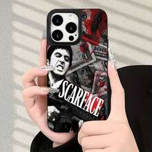 Póster de : Dinero, sangre y hombre furioso. Esta elegante funda es compatible con los modelos  17, 16, 15, 14 Pro Max, 13, 12, 11, XR y XS Plus. Fabricada en TPU flexible, resistente a golpes y arañazos, ofrece una excelente protección contra caídas y un agarre cómodo. Es un regalo ideal para familiares, amigos y seres queridos, y una opción perfecta para festivales. - Negro - Ver 1
