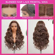 NATAN 28 Inch Women's Elegant Ombre Wavy Synthetic Wig - 180 Density, Voluminous Long Curly Hair, Adds Volume And Creates Ideal Hairstyle - S4 - View 9