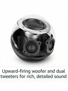 Echo Dot (modelo más nuevo), altavoz inteligente Alexa, altavoz Bluetooth portátil de alta calidad, con función manos libres, batería de larga duración, sonido envolvente 360° y diseño elegante. Ideal para fiestas, dormitorios, salas de estar, oficinas y uso al aire libre - Azul Cadete - Ver 5