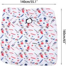 ZJchao - Capas de pelo para corte de pelo, cubierta de peluquería ajustable para peluquería, peluquería para estilistas, barberos, colorear, permanente,40056947 - Azul Cadete - Ver 5