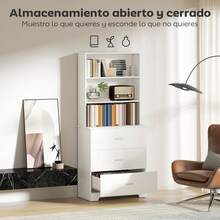 HOMCOM Estante - Branco - Ver 2