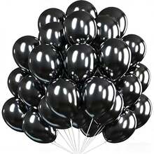 20pcs 10-Inch Chrome Metal Balloons Set, Metal Balloons For Anniversary, Wedding, Birthday Party Decor, Halloween, Christmas Decor, Floating Party Latex Balloons - Multicolor - View 10