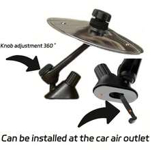 Car Crash Cymbal, Car Vent Cymbal, Mini Drum Crash Cymbal For Car Vent, Mini Car Cymbals - Multicolor - View 11