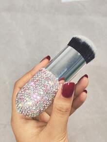 1pc Multi-Functional Makeup Brush, High-Aesthetic Rhinestone Blush & Powder Brush, Soft & Skin-Friendly, Travel-Friendly, Suitable For Powder Makeup, Fashionable Makeup Gift - Multicolor - View 10