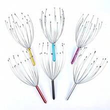 1 Peça de Fio Metálico Elástico de 25,5*10cm com 20 Garras de Dupla Camada. Projetado para Alívio do Estresse e Relaxamento, Apresenta Pontos de Contato Distribuídos Uniformemente que se Ajustam ao Couro Cabeludo em 360°, Ajudando a Aliviar a Fadiga e Proporcionando uma Massagem de Cabeça Reconfortante. Essa Prática Ferramenta de Relaxamento é Adequada para Alívio do Estresse no Escritório e Uso de Massagem em Casa. - Multicolorido - Visão 5