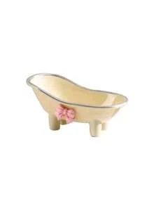 1pc,Cute Creative Bathtub Style Soap Tray - Soap Box Holder, Bathroom Accessory, Space-Saving Design For Tidies Bathroom Countertops, Complete With A Pink Bow Home Bathroom Decor - Multicolor - View 12