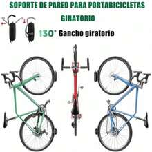 CYPNBLUEDREAMER Gancho de Pared para Guardar Bicicletas Juego de 2 Piezas Puede Soportar 60 Libras Gancho Giratorio para Bicicleta de Montaña Con ángulo AjustableFashion - como en la foto - Ver 5