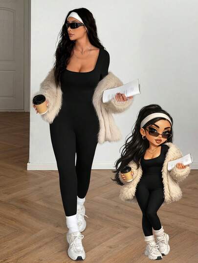 Mono de mujer AITYI Studio, casual y cómodo, de moda y sexy, ajustado, sin espalda, adecuado para deportes al aire libre, graduación, Año Nuevo, Día de San Valentín, otoño/invierno con diseño calado y manga larga fruncida, ajuste perfecto