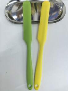 Silicone Jar Scraper Spatulas, Heat Resistant Cake Cream Peanut Butter Spatulas Mixing Batter Scraper, Nonstick Bread Spatula Rubber Kitchen Jar Blenders Scraper Long - Multicolor - View 14