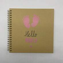 Vintage Kraft Paper Printed Handmade Photo Album, DIY Baby Growth Memory Book, Scrapbook, Children's Diary - Multicolor - View 9