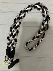 2026新年音乐节/婚礼季，1条奢华编织金色金属丝挂绳，斜挎肩带钥匙扣，附赠替换贴纸配件，可作智能手机钥匙扣、智能手机腕带、钥匙扣、包包挂绳 - 彩色 - 查看 5