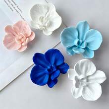 Molde de Silicone 3D para Vela de Orquídea, Adequado para Fazer Buquês de Velas e Velas, Resistente a Altas Temperaturas, Flexível e Fácil de Limpar, Presente de Natal Ideal, Versátil para Decorações de Velas Aromáticas DIY - Branco - Visão 5