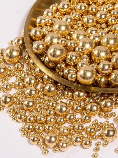 75g Metallic Pearls - Non-Edible Cake & Cupcake Decorations, Suitable For Weddings, Baby Showers, Birthdays, Christmas Celebrations, Christmas Decorations, Christmas Gifts