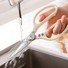 Tijeras de cocina premium de 2 piezas – Tijeras multiusos de acero inoxidable para verduras, carne, pescado y cocina diaria - Tijeras y pelador - Ver 5