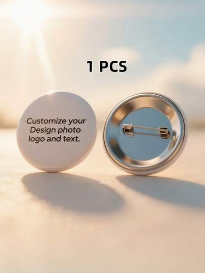 1/5/10/20/30 Customized Badge Batch - Suitable For Weddings, Valentine's Day, Promotional Events - Personalized With Photos, Text, And Logos - Unisex, Ideal Choice For Businesses And Non-Profit Organizations - Durable Back Pin Badge