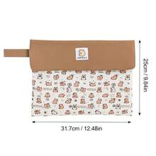 1个磁扣文件袋，大容量，防尘，便捷的磁扣设计，适用于存放文件、办公用品、学校用品、旅行用品、素描本，情人节礼物。