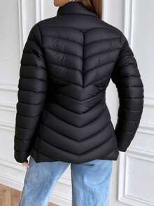 Chamarra Básica para Mujer Sin Gorro- Ligera, Cómoda y Versátil para Uso Diario, Te Protege del Viento y El Clima Fresco sin Ser Pesada. - Negro - Ver 2