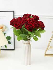 1pc/2pcs/3pcs Red Rose Ring Box, Valentine's Day Holiday Gift, Personalized Creative Ring Box, Easter Gift Wreath