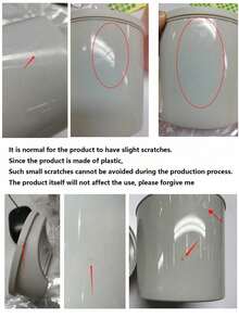 1 Stück Mini Mülleimer mit Deckel, kleiner Schreibtisch Papierkorb, Plastik Schreibtisch Abfalleimer, Drehdeckel Design verhindert Geruchsaustritt, geeignet zum Aufbewahren von Obstschalen und Papierschnipseln, hält den Schreibtisch aufgeräumt, einsetzbar für Badezimmer, Büroschreibtisch, Couchtisch, Büro, Wohnzimmer, Arbeitszimmer und mehr. - Verschiedenfarbig - Übersicht 7