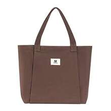 Moyaqi Cavans Tote Bag with Yoga Mat Carrier Pocket Carryall Shoulder Bag for Office Workout Pilates Travel Beach and Gym - Marrn - Ver 2