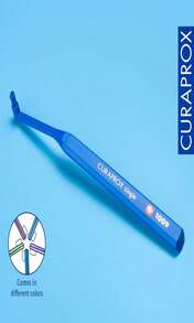 Curaprox CS 1009 Single Toothbrush \U2013 Braces, Implants And Isolated Teeth | Ultra-Soft Single Tuft | Targeted Gumline Cleaning - ColorA - 查看 5