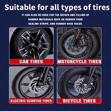 Pegamento suave para reparación de neumáticos, relleno anti-arañazos, tira de sellado universal/adhesivo para reparación de suela de zapato, con fuerte adhesión resistente a altas y bajas temperaturas, Piezas de automóvil > Herramientas de mantenimiento > Kit de reparación de neumáticos y ruedas - 20 gramos - Ver 7