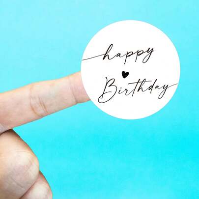 30/60/96 piezas Pegatinas grandes de 5cm de "Feliz Cumpleaños", Pegatinas personalizadas, Pegatinas perfectas como regalo de cumpleaños