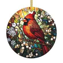 Bird Ceramic Christmas Hanging Ornament For Xmas Tree Wedding Holiday Party Home Decor Christmas - 聖誕鳥 - 查看 1