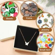 ¡RecomendadoTenceur 100 cajas de regalo de San Valentín para joyería de cartón kraft a granel para collar, aretes, pulsera, paquete de almacenamiento, 3.2x2x1.2 in, Cartón¡Top de Temporada - café, Negro, Blanco - Ver 4