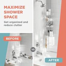 CYPNZenna Home - Soporte de ducha con barra de tensión sistema de almacenamiento de ducha ajustable en esquinas con 4 cestas y barra de toallas integrada solución de organización de baño 60 a 97Fashion - 227327259 - Ver 10